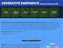 Tablet Screenshot of generativeemergence.org